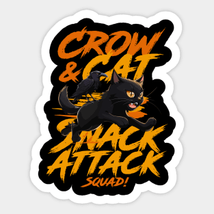 Crow & Cat – Snack Attack Squad Sticker